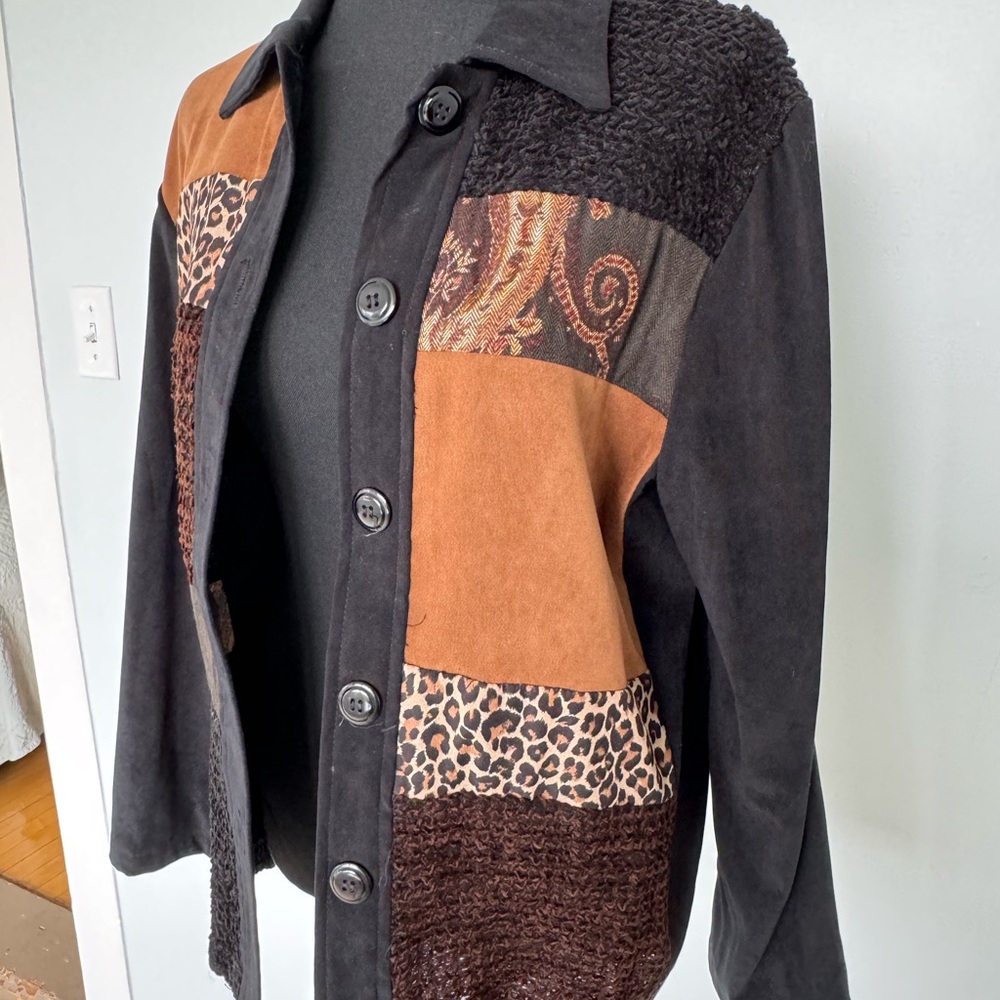 Multi Patterned Cheetah Print Jacket - image 4